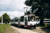 Stettin Straßenbahnlinie 7 mit Triebwagen 660 am Basen Górniczy (2004)