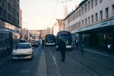 Straßburg Straßenbahnlinie A am Rue de Norer (2003)