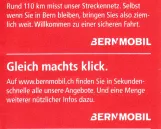 Tageskarte für Bernmobil, die Rückseite (2006)