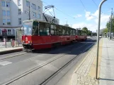 Toruń Straßenbahnlinie 1 mit Triebwagen 250 am Aleja Solidarności (2024)