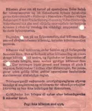 Überweisung-Fahrkarte für Københavns Sporveje (KS), die Rückseite  1.20 (1965)