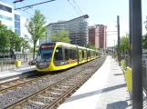 Utrecht Straßenbahnlinie 20 mit Gelenkwagen 6017 am Graadt van Roggenweg (2022)