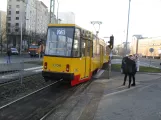 Warschau Straßenbahnlinie 28 mit Triebwagen 1309 auf Aleja Jana Pawła II (2018)
