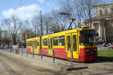 Warschau Straßenbahnlinie 7 mit Gelenkwagen 3001 am Kawęczyńska-Bazylika (2011)