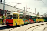 Wien Straßenbahnlinie 5 am Praterstern (Wien Bahnhof Nord) (2001)
