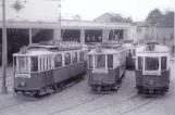 Wien Triebwagen 2101 vor dem Depot Rudolfsheim (1957)