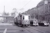 Wien Zusätzliche Linie 35 mit Triebwagen 4077 am Schottentor (1968)