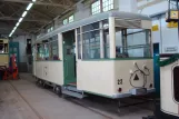 Woltersdorf Museumswagen 22 im Depot Woltersdorfer Straßenbahn (2013)