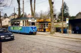 Woltersdorf Straßenbahnlinie 87 mit Triebwagen 29 am Schleuse (1994)