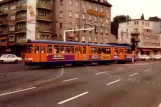 Wuppertal Straßenbahnlinie 608 mit Gelenkwagen 3825 in der Kreuzung Berliner Straße/Schwarzbach (1981)