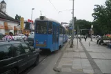 Zagreb Straßenbahnlinie 12 mit Beiwagen 703 auf Ozaljska ulica (2008)