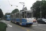 Zagreb Straßenbahnlinie 13 mit Gelenkwagen 313 auf Maksimirska cesta (2008)