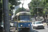 Zagreb Straßenbahnlinie 14 mit Triebwagen 489 auf Savska cesta (2008)