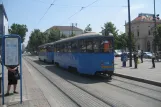 Zagreb Straßenbahnlinie 2 mit Beiwagen 714 am Glavni Kolodvor (2008)