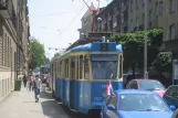 Zagreb Straßenbahnlinie 2 mit Triebwagen 133 auf Ulica Valentina Vodnika (2008)