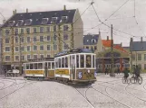 Zeichnung: Kopenhagen Straßenbahnlinie 6 mit Triebwagen 370 auf Trianglen (2002)