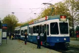 Zürich Straßenbahnlinie 6 mit Gelenkwagen 2110 am Zoo (2005)