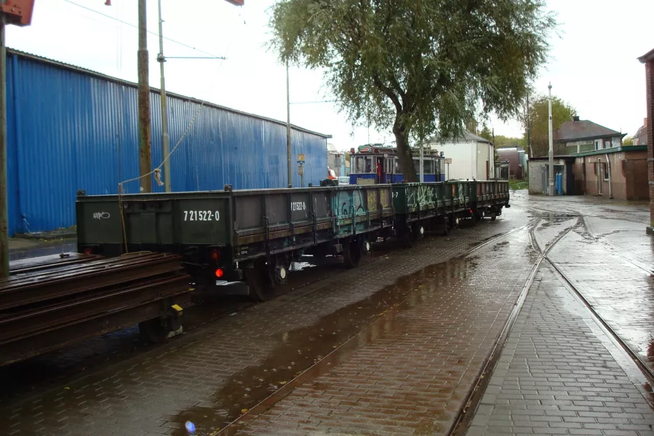 Amsterdam Güterwagen 7 21522-0 am Electrische Museumtramlijn (2011)