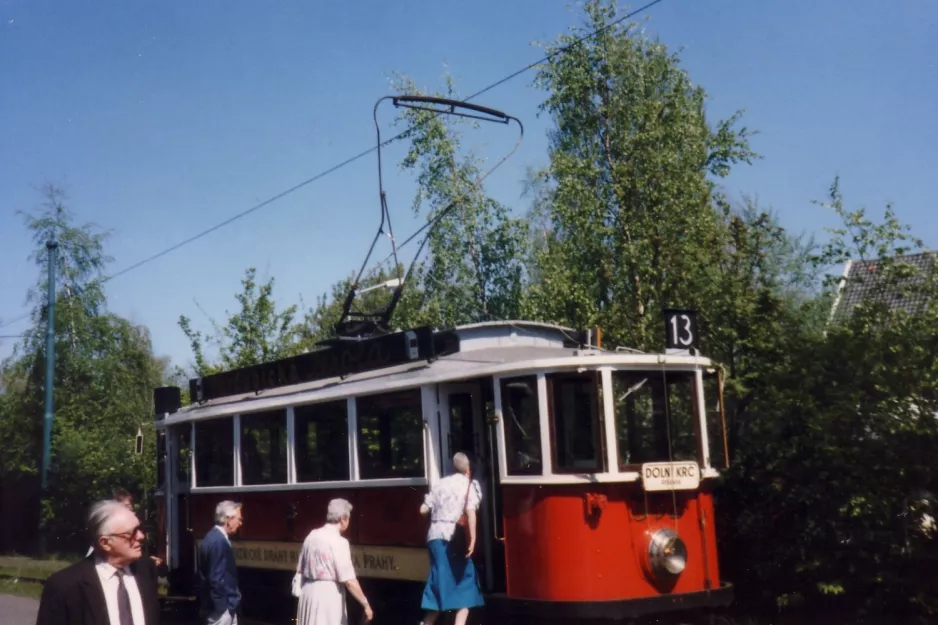 Amsterdam Museumslinie 30 mit Triebwagen 352 am Noorddammerlaan (1989)