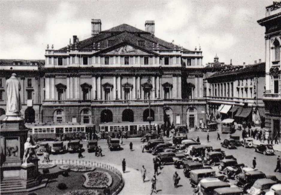 Archivfoto: Mailand nahe bei Teatro alla Scala (1951-1953)