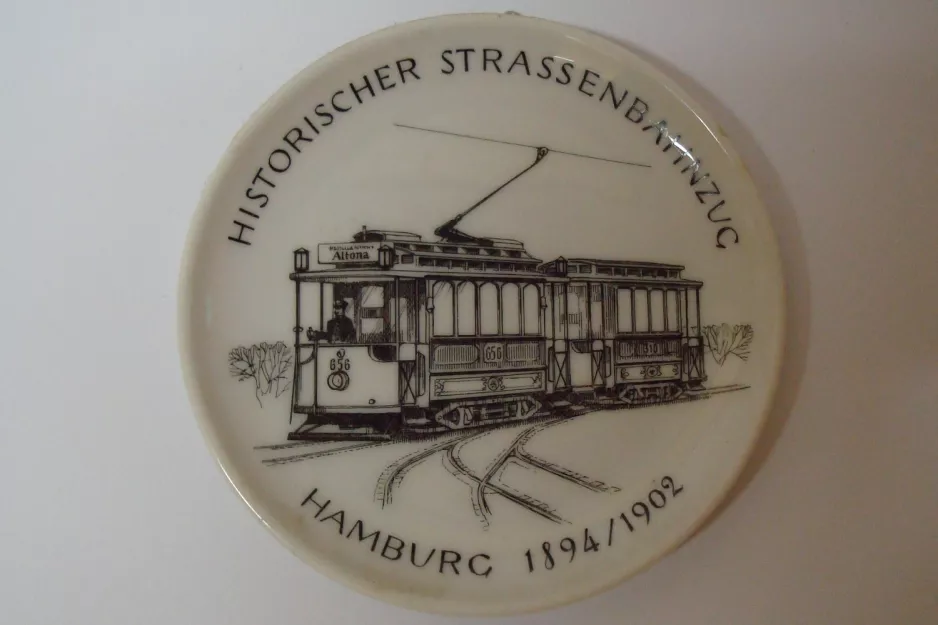 Aschenbecher: Schönberger Strand Museumslinie mit Triebwagen 656 auf Museumsbahnen (1981)