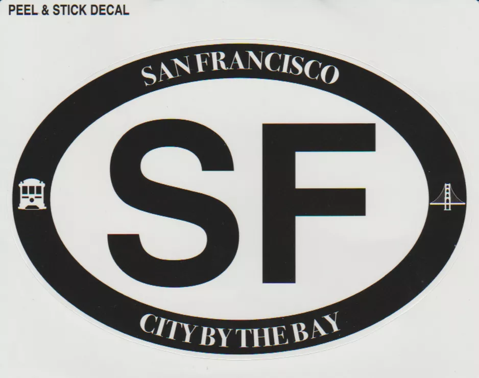 Aufkleber: Peel & Stick Decal San Francisco
 (2013)