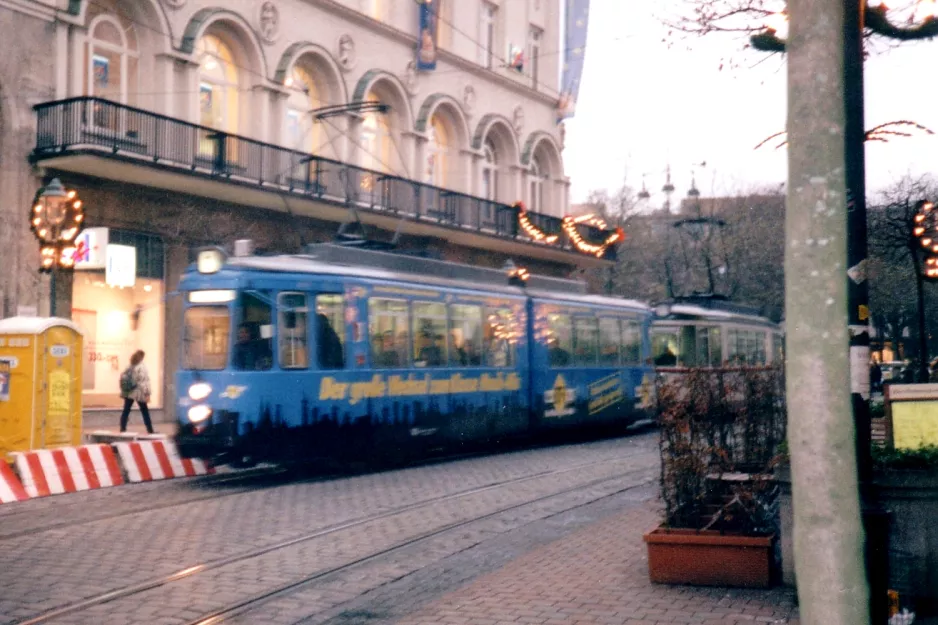 Augsburg Straßenbahnlinie 1 nah Königsplatz (1998)