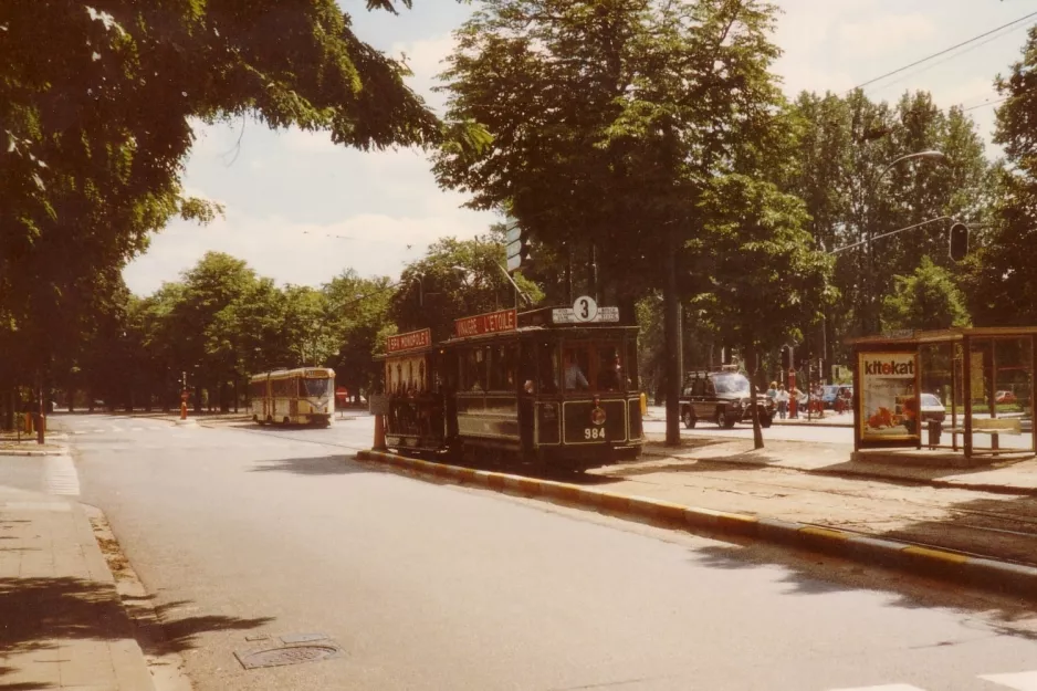 Brüssel Triebwagen 984 am Musée du Tram / Trammuseum (1990)