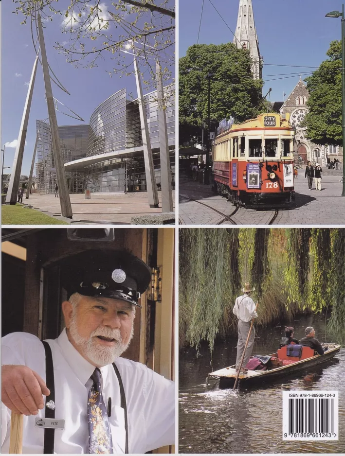Buch: Christchurch Tram Restaurant mit Triebwagen 178, die Rückseite (2011)