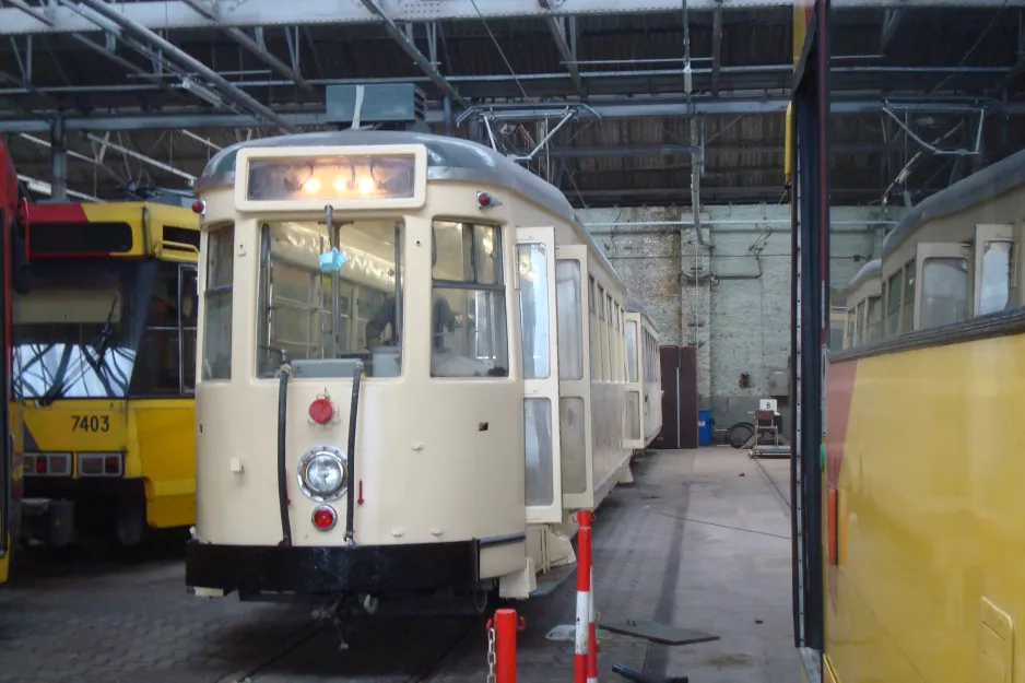 Charleroi Museumswagen während der Restaurierung Anderlues (2014)