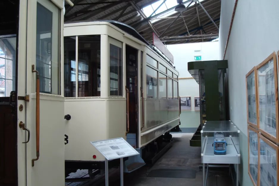 Chemnitz Beiwagen 598 im Straßenbahnmuseum Chemnitz (2015)