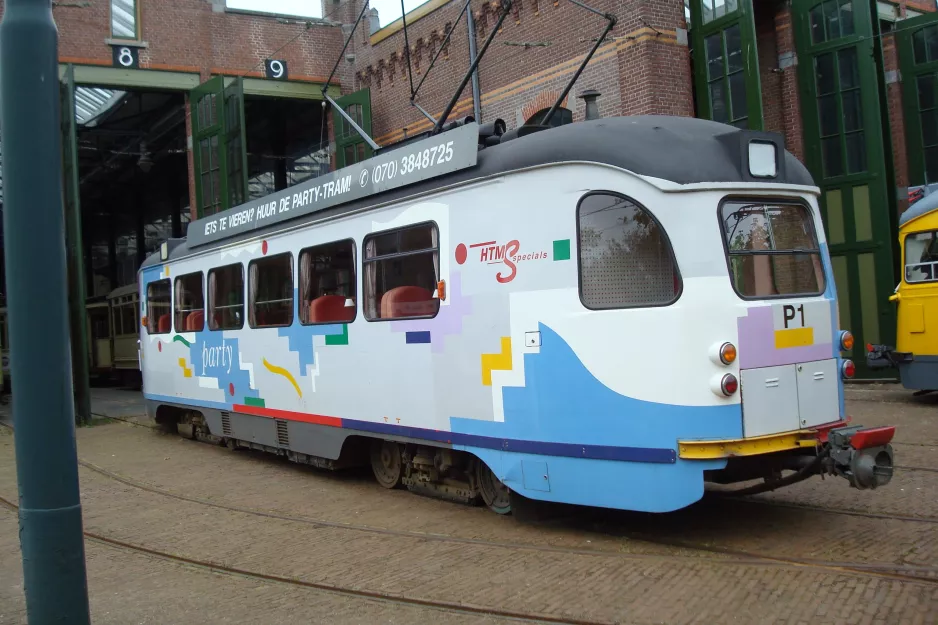 Den Haag Triebwagen P1, die Rückseite Openbaar Vervoer Museum (2014)