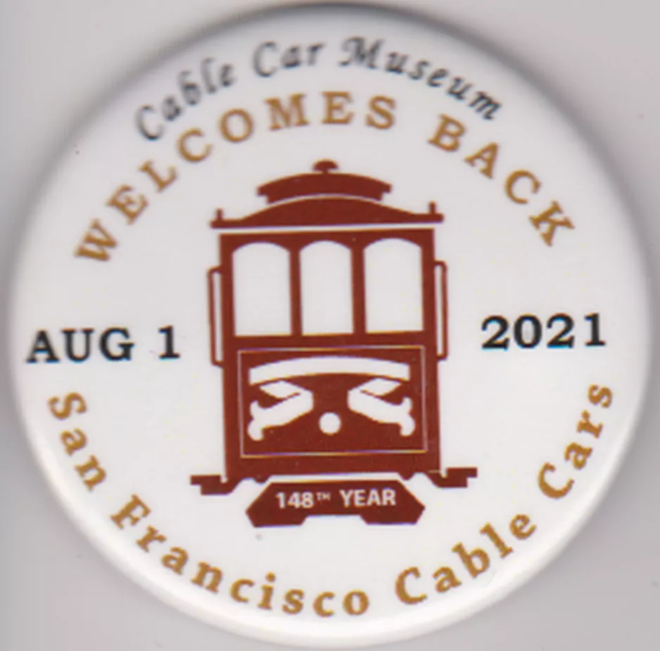 Dienstmarke: San Francisco im Cable Car Museum (2021)