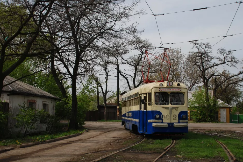 Donezk Museumswagen 002 am Mushketove Station (2011)