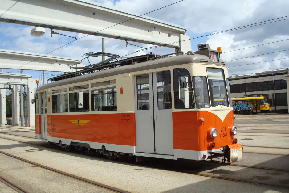 Dresden Arbeitswagen 201 113-4 am Betriebshof Trachenberge (2015)