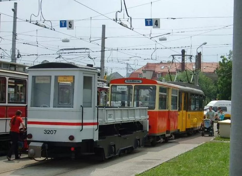 Dresden Arbeitswagen 3207 am Depot Betriebshof Trachenberge (2007)