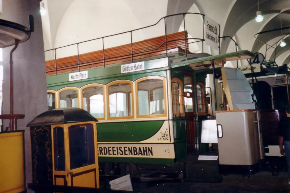 Dresden Pferdestraßenbahnwagen 627 auf Verkehrsmuseum Dresden (1996)