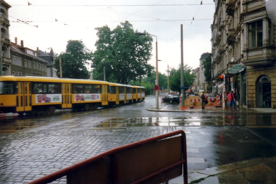 Dresden Straßenbahnlinie 6 nah Bautzner Straße/Rothenbürger Straße (1993)