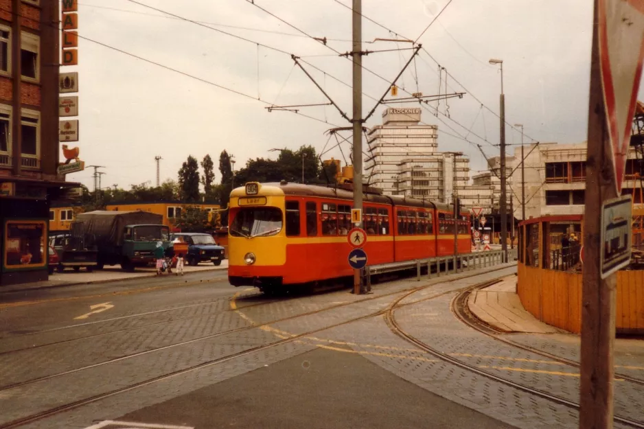 Duisburg Straßenbahnlinie 904 nah Hauptbahnhof (1982)