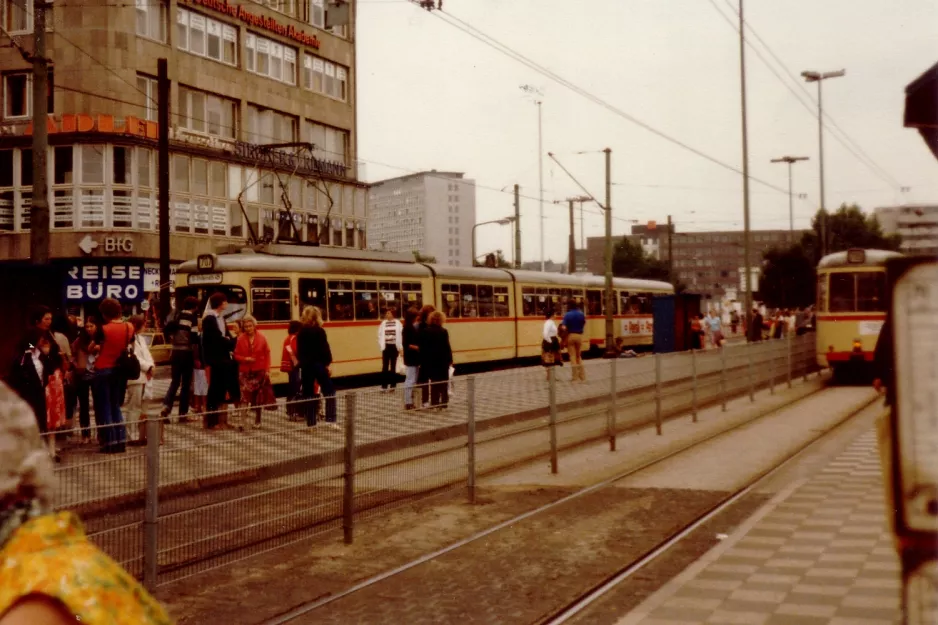 Düsseldorf Straßenbahnlinie 707 am Hauptbahnhof (1981)