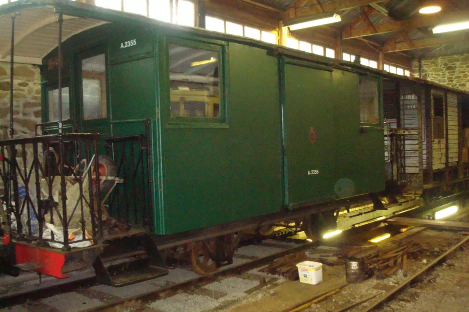 Erezée Güterwagen A.2355 innen Tramway Touristique de l'Aisne (2014)