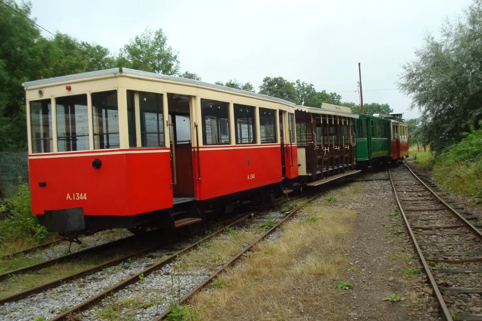 Erezée mit Beiwagen A.1344 vor Tramway Touristique de l'Aisne (2014)