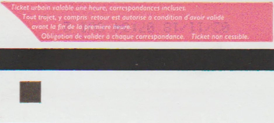 Erwachsenkarte für Transports en Commun Lyonnais (TCL), die Rückseite (2018)