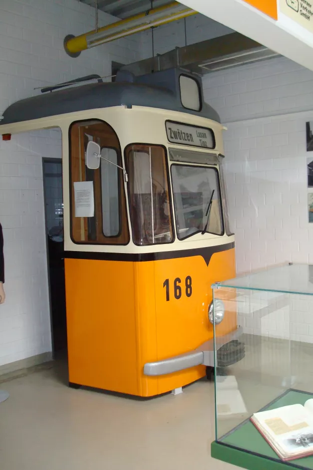 Gera Triebwagen 168 auf Straßenbahnmuseum (2014)