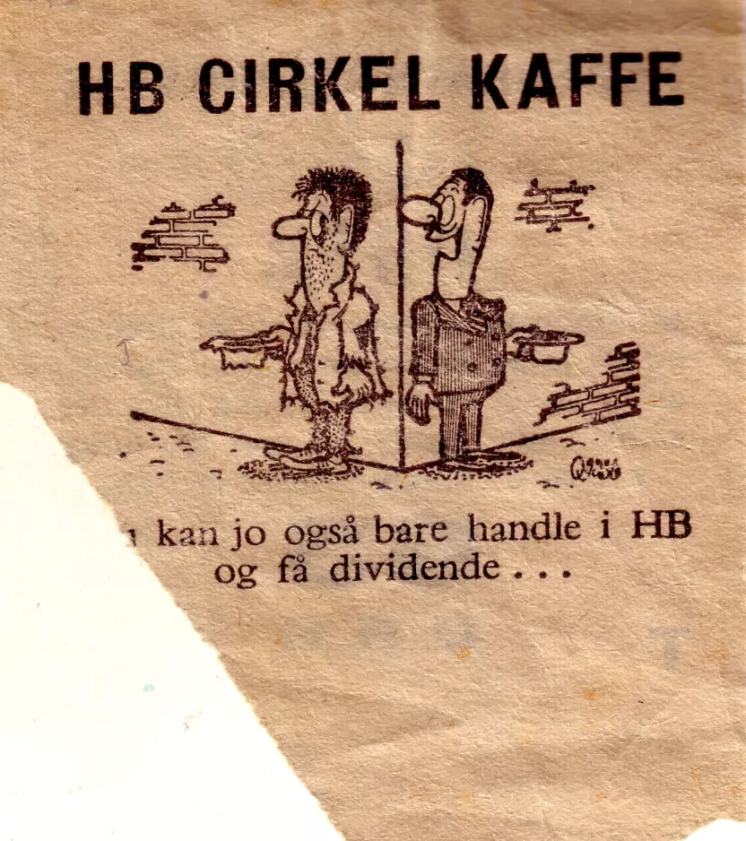 Geradeaus-Fahrkarte für Københavns Sporveje (KS), die Rückseite 85 ØRE. (1964)