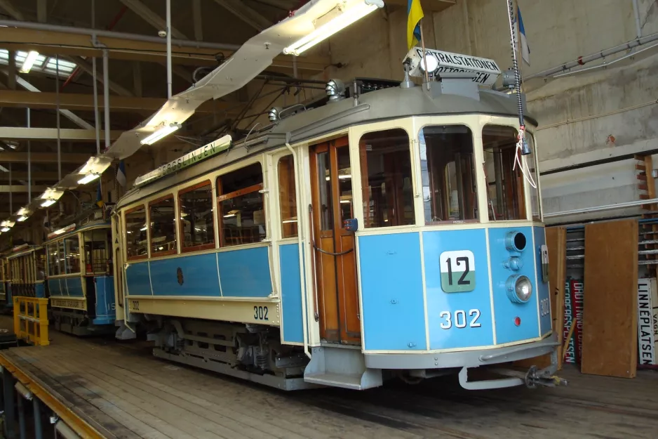 Göteborg Triebwagen 302 innen Gårdahallen (2012)