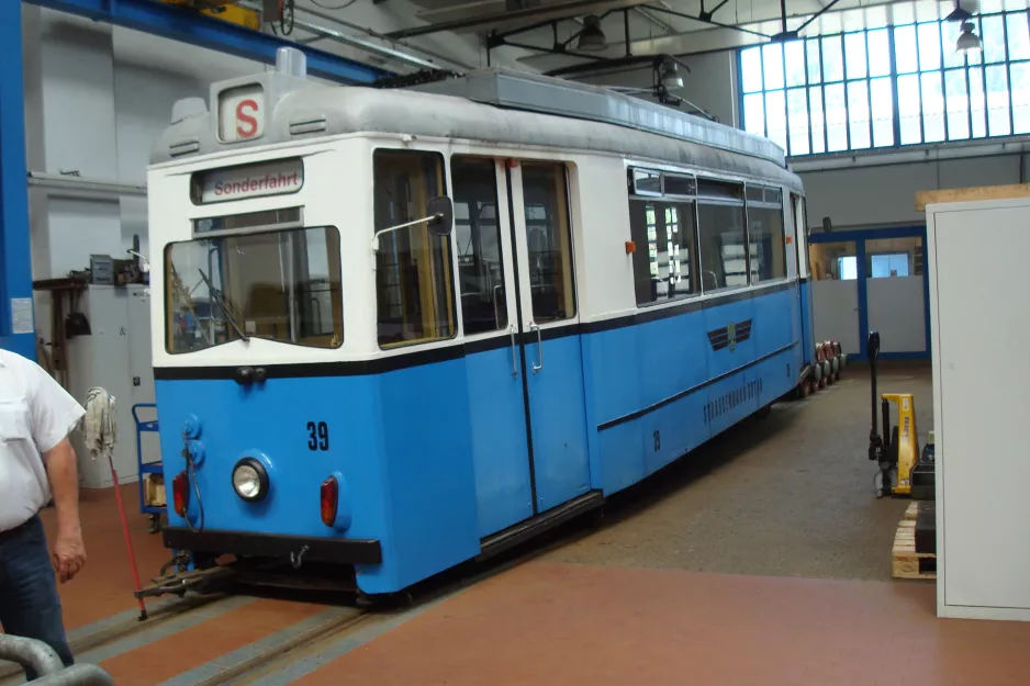 Gotha Museumswagen 39 im Depot Betriebshof (2014)