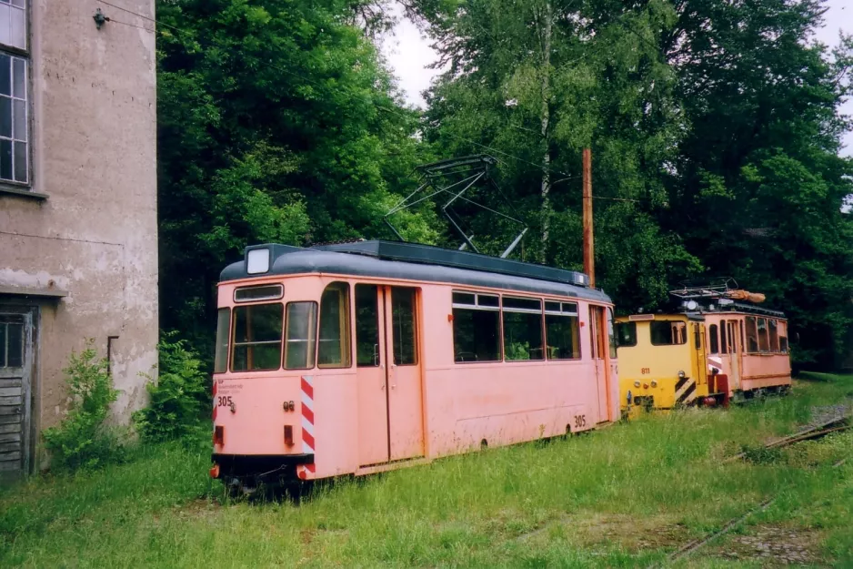 Hannover Arbeitswagen 305 vor Straßenbahn-Museum (2006)