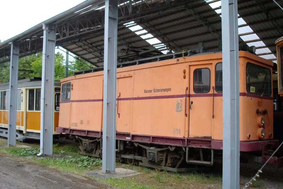 Hannover Arbeitswagen 801 innen Straßenbahn-Museum (2016)