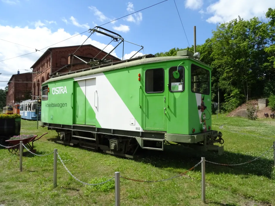 Hannover Arbeitswagen 802 auf Hannoversches Straßenbahn-Museum (2024)